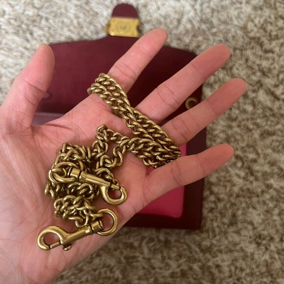 Coach Tabby Chain Clutch In Colorblock - Picture 6 of 7